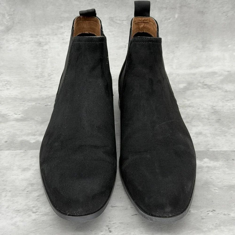 H & M Men's Chelsea Boots Size 11.5 Black Excellent Condition